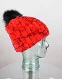Classic Pom Pom Hat - Red Animal
