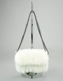Mink Clutch - White