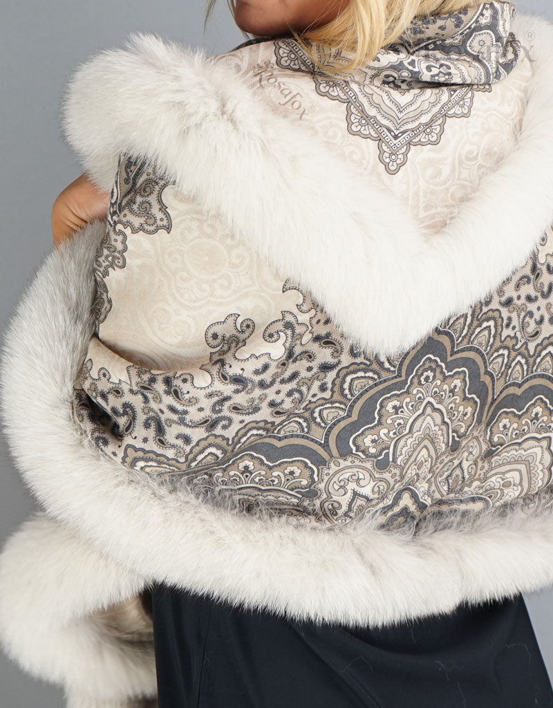 Baroque Shawl- Dark Plum