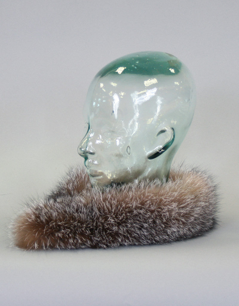 Fur Headband- Crystal