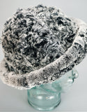 Woven Fur Hat - Black Snow