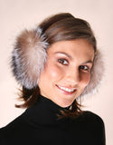 Velvet Band Fur Earmuff- Silver