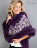 Baroque Shawl- Dark Plum