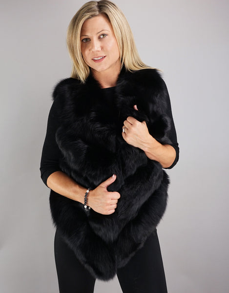 Cropped Back Fox Vest