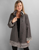 Reversible Poly Carcoat/ Rex Lined - Grey