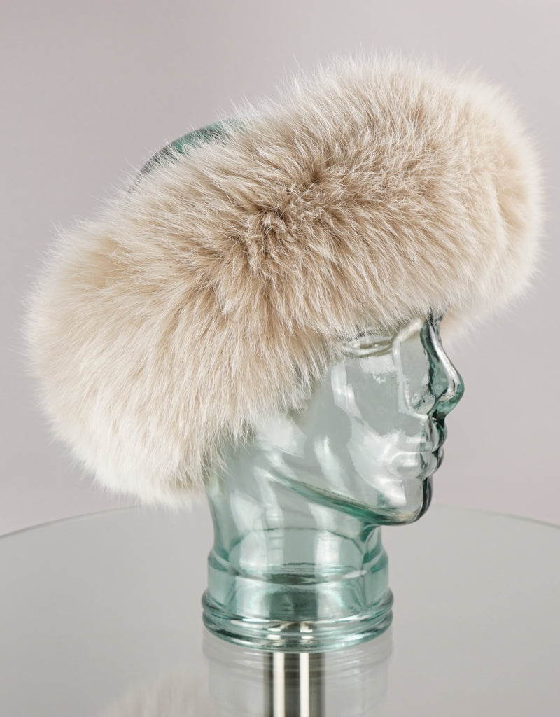 Fur Headband- Soft Blush