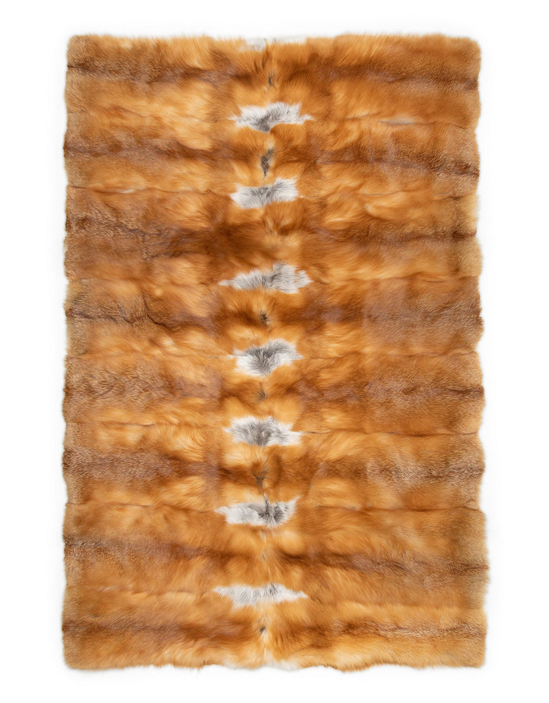 CANADIANA Fox Blanket - Natural Red