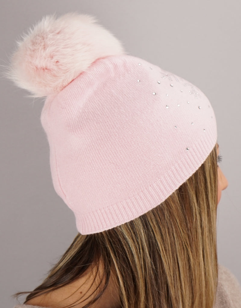 Snowflake Hat- Pink