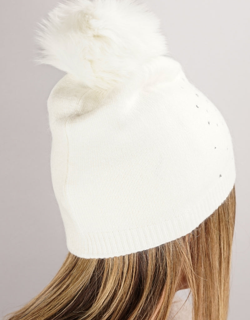 Snowflake Hat- White