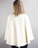 Belted Modern Cape/Jacket - New White